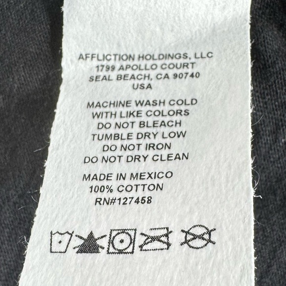 Affliction Black Label Men's Short Sleeve Graphic T-shirt -Size: 2XL- NWT - Picture 12 of 12